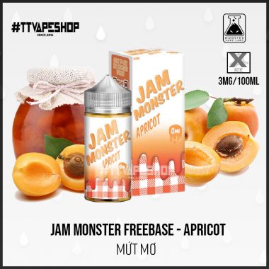 Jam Monster Freebase - Apricot ( Mứt Mơ ) 3-6mg/100ml