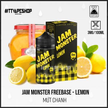 Jam Monster Freebase - Lemon ( Mứt Chanh ) 3-6mg/100ml