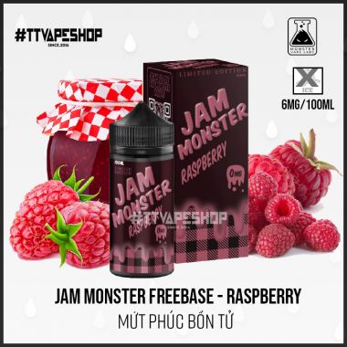 Jam Monster Freebase - Strawberry ( Mứt Dâu ) 3-6mg/100ml