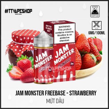 Jam Monster Freebase - Apple ( Mứt Táo ) 3-6mg/100ml