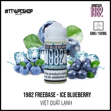 1982 - 3mg/100ml - Ice Blueberry - Việt Quất Lạnh