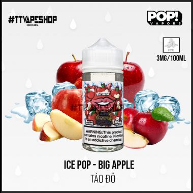 Ice Pop Freebase 3ml/100ml - Big Apple - Táo đỏ