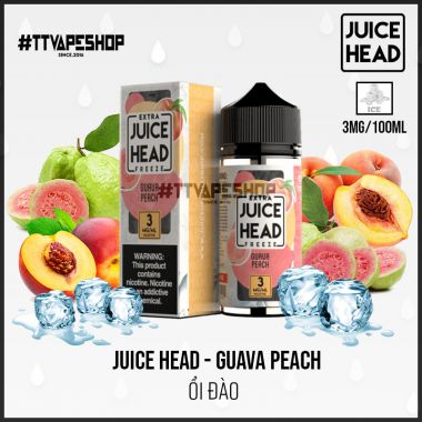 Juice Head 3mg/100ml - Guava Peach - Ổi Đào