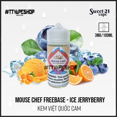 Mouse Chef 6mg/100ml - Ice JerryBerry - Kem Việt Quốc Cam