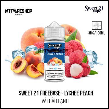 Sweet 21 3mg/100ml - Lychee peach - Vải Đào Lạnh