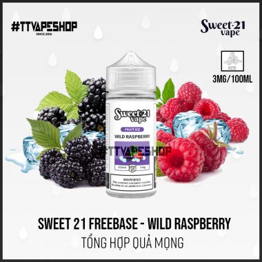 Sweet 21 3mg/100ml - Wild Raspberry - Tổng hợp quả mọng