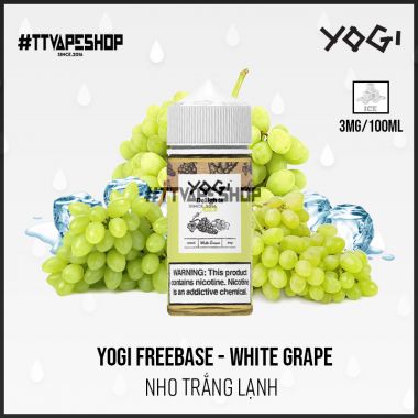 Yogi Freebase 3mg/100ml - White Grape - Nho Trắng