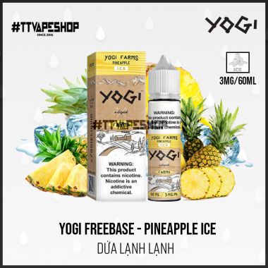 Yogi Freebase 3mg/60ml - Pineapple Ice - Dứa Lạnh