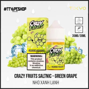 Crazy Fruits 35mg/30ml Green Grape - Nho Xanh Lạnh