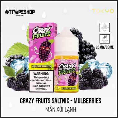 Crazy Fruits 35mg/30ml Mulberries - Mân Xôi Lạnh
