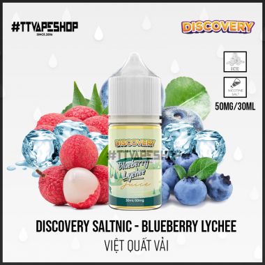 Discovery Saltnic 30mg/30ml Blueberry Lychee - Việt Quất Vải