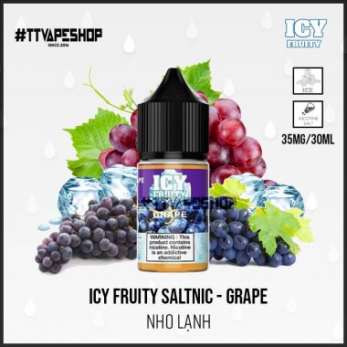 Icy Fruity Saltnic 35mg/30ml - Blackcurrant Lychee - Vải Nho Đen Lạnh