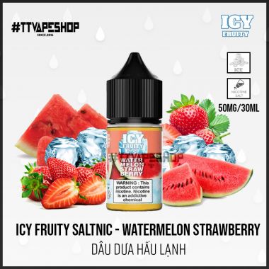 Icy Fruity Saltnic 35mg/30ml - Watermelon Strawberry - Dâu Dưa Hấu Lạnh