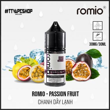 Romio Saltnic 30mg/30ml - Passion Fruit - Chanh Dây Lạnh