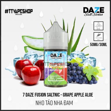 7 Daze Fusion Salt - Grape Apple Aloe ( Nho Táo Nha Đam ) 30-50mg/30ml