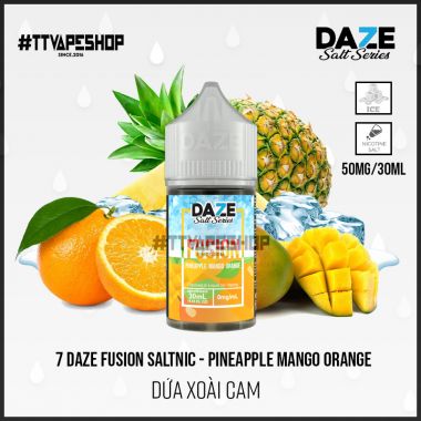 7 Daze Fusion Salt - Pineapple Mango Orange ( Dứa Xoài Cam ) 30-50mg/30ml
