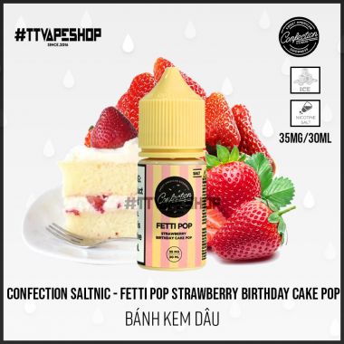 Confection Fetti Pop Strawberry Birthday Cake Pop ( Bánh Kem Dâu ) 35Mg/30ml