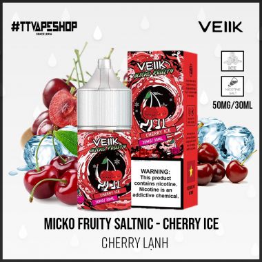 Micko Fruity Salt Cherry Ice - Cherry Ice 30-50mg/30ml