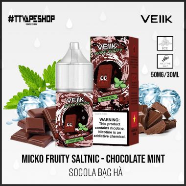 Micko Fruity Salt Chocolate Mint - Socola Bạc Hà 30-50mg/30ml