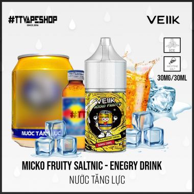 Micko Fruity Salt Enegry Drink - Nước tăng lực 30-50mg/30ml