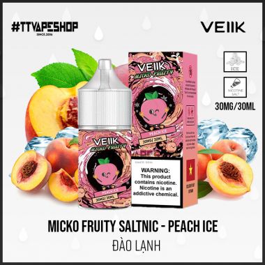 Micko Fruity Salt Peach Ice - Đào Lạnh 30-50mg/30ml