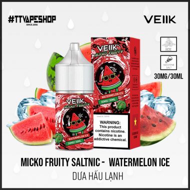 Micko Fruity Salt Watermelon Ice - Dưa Hấu Lạnh 30-50mg/30ml