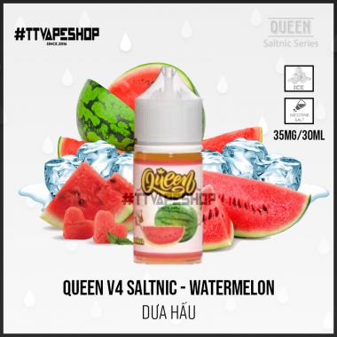 Queen v4 Salt Nic Watermelon - Dưa Hấu 35-50mg/30ml