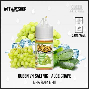 Queen v4 Saltnic Aloe Grape - Nha Đam Nho 35-50mg/30ml
