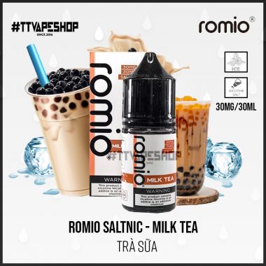 Romio Saltnic 30mg/30ml - Milk Tea - Trà Sữa