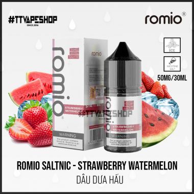 Romio Saltnic 30mg/30ml - Strawberry Watermelon - Dâu Dưa Hấu