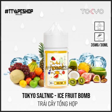 Tokyo Saltnic 35mg/30ml - Ice Fruit Bomb - Trái cây tổng hợp