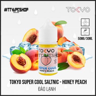 Tokyo Super Cool Saltnic - Honey Peach - Đào lạnh 35-50mg/30ml