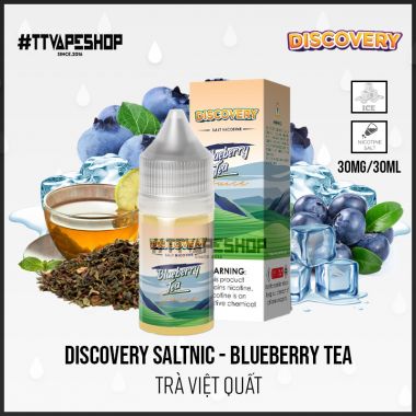 Discovery Saltnic 30-50mg/30ml - Blueberry Tea - Trà Việt Quất