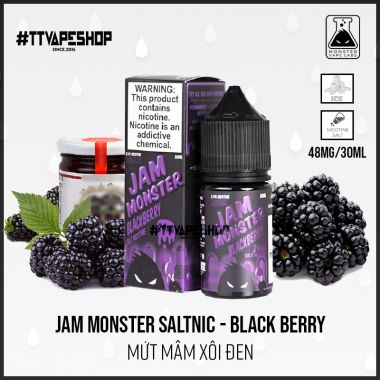 Jam Monster Salt Nic - Black Berry ( Mứt mâm xôi đen ) 24-48mg/30ml