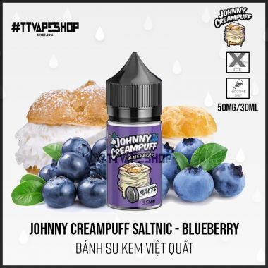 Johnny Creampuff 35-50mg/30ml - Blueberry - Bánh su kem việt quất
