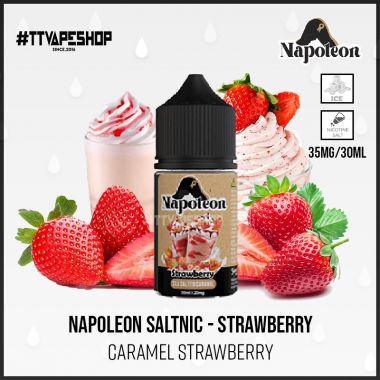 Napoleon Saltnic Strawberry - Caramel Strawberry 35-50mg/30ml