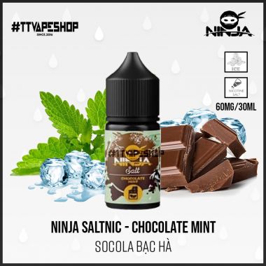 Ninja Saltnic 40-60mg/30ml - Chocolate Mint ( Socola Bạc Hà )