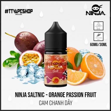 Ninja Saltnic 40-60mg/30ml - Orange Passion Fruit ( Cam Chanh Dây )