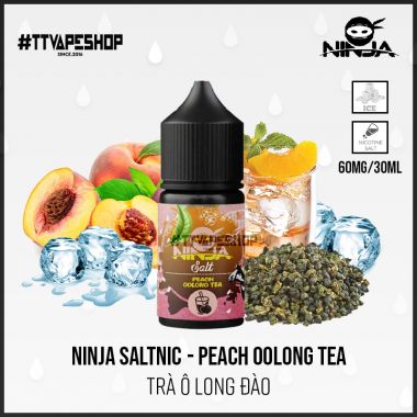 Ninja Saltnic 40-60mg/30ml - Peach Oolong Tea ( Trà Olong Đào )