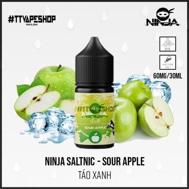 Ninja Saltnic 40-60mg/30ml - Sour Apple ( Táo Xanh )