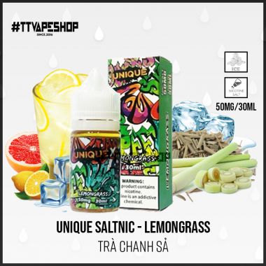 Unique lemongrass 30-50mg/30ml - Trà Chanh Xả