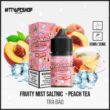 Fruity Mist Saltnic 35-55mg/30ml - Peach Tea ( Trà Đào )