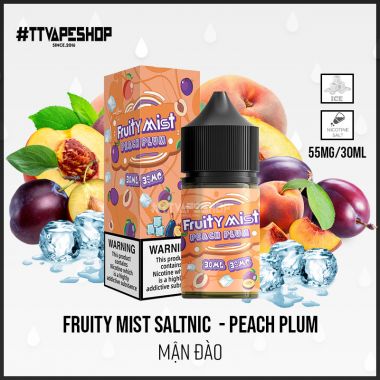 Fruity Mist Saltnic 35-55mg/30ml - Peach Plum ( Mận Đào )