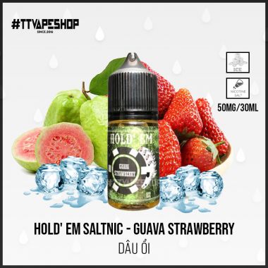 Hold' Em ( 30-50mg/30ml ) Guava Strawberry - Dâu Ổi