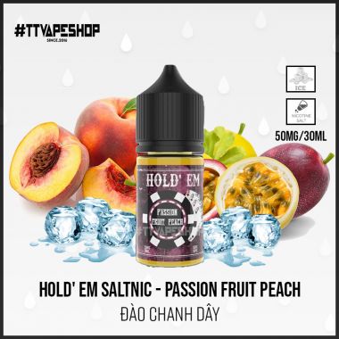 Hold' Em ( 30-50mg/30ml ) Passion Fruit Peach - Chanh Dây Đào