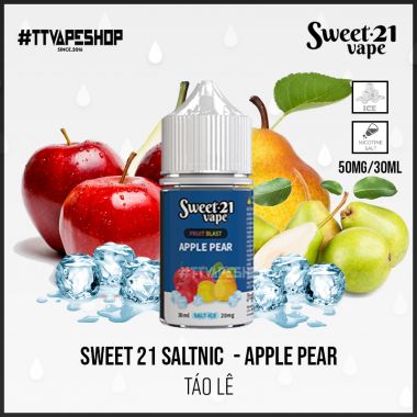 Sweet 21 Salt 35-50mg/30ml - Apple Pear - Táo Lê