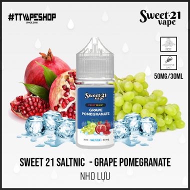 Sweet 21 Salt 35-50mg/30ml - Grape Pomegranate - Nho Lựu