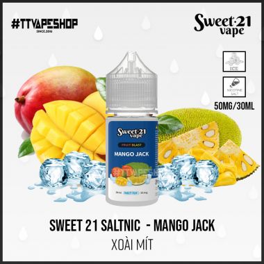 Sweet 21 Salt 35-50mg/30ml - Mango Jack - Xoài Mít