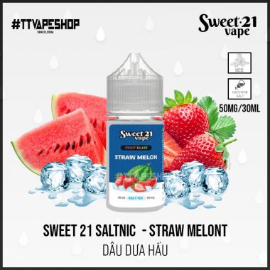 Sweet 21 Salt 35-50mg/30ml - Straw Melon - Dâu Dưa Hấu