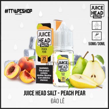 Juice Head Salt 25mg/30ml - Peach Pear - Đào Lê